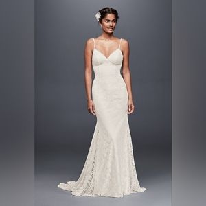 GALINAlow- back soft lace wedding dress